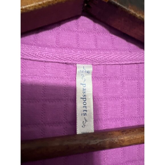 Womens Quilted Full-Zip Jacket Large By Passports - Picture 2 of 7